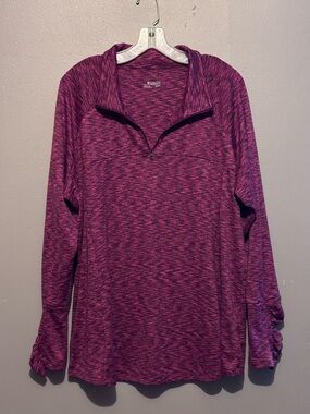 Ladies Columbia Purple Heathered Performance Pullover